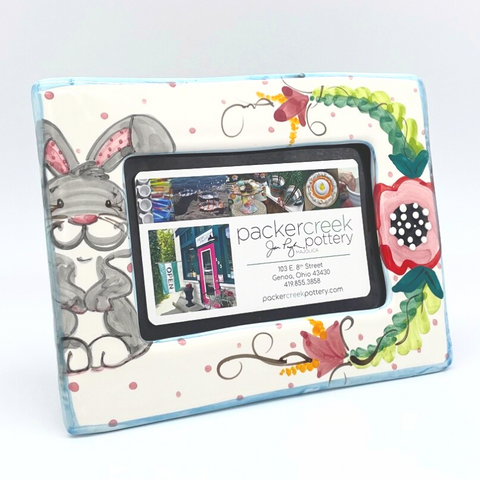 Gray Bunny Picture Frame