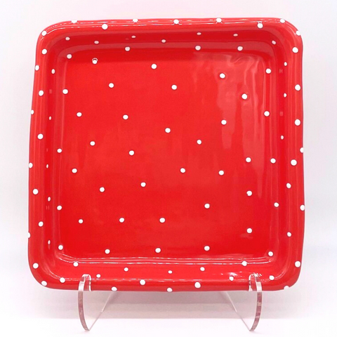 Red Dotted Napkin Holder