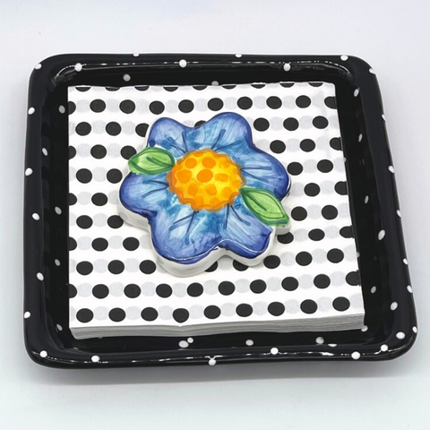 Blue Flower Napkin Weight