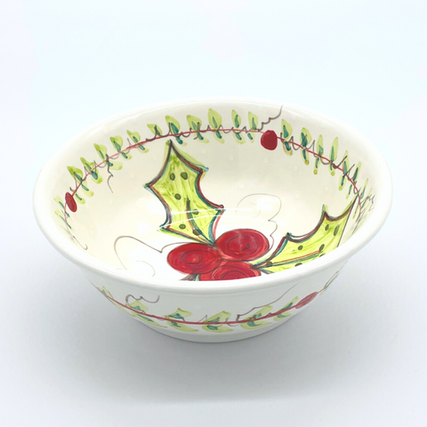Retro Holly Bowls