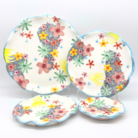 Soft Floral Plates