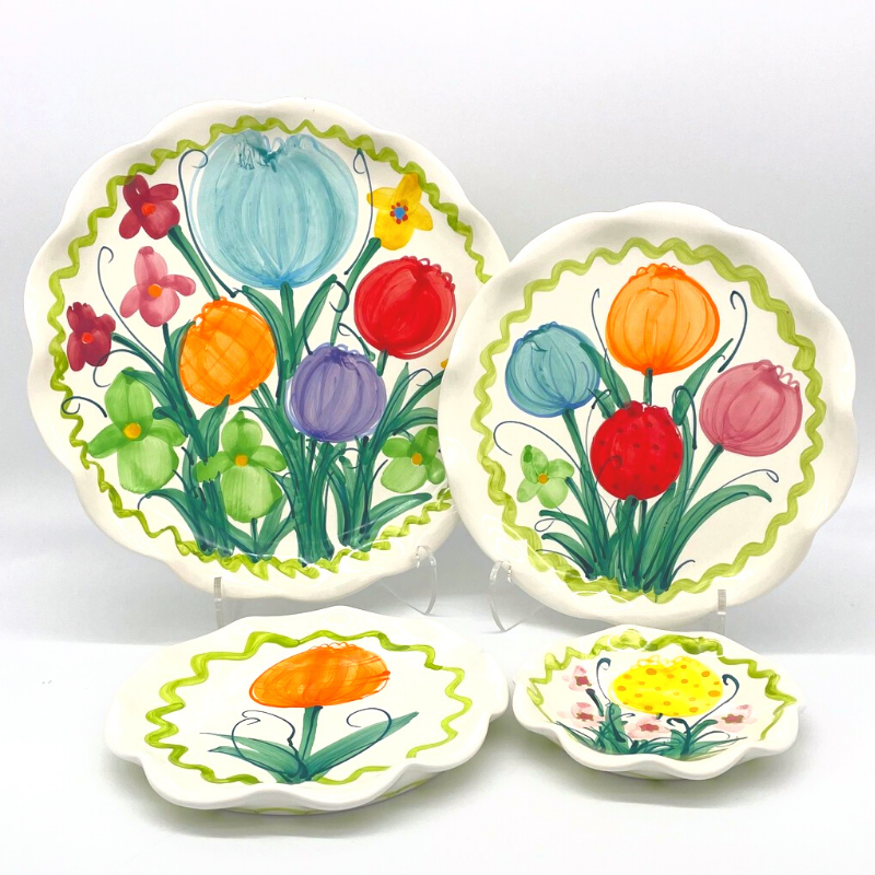 Tulip plates top